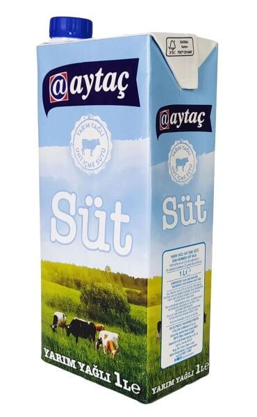 Aytaç Süt Yarım Yağlı 1 Lt