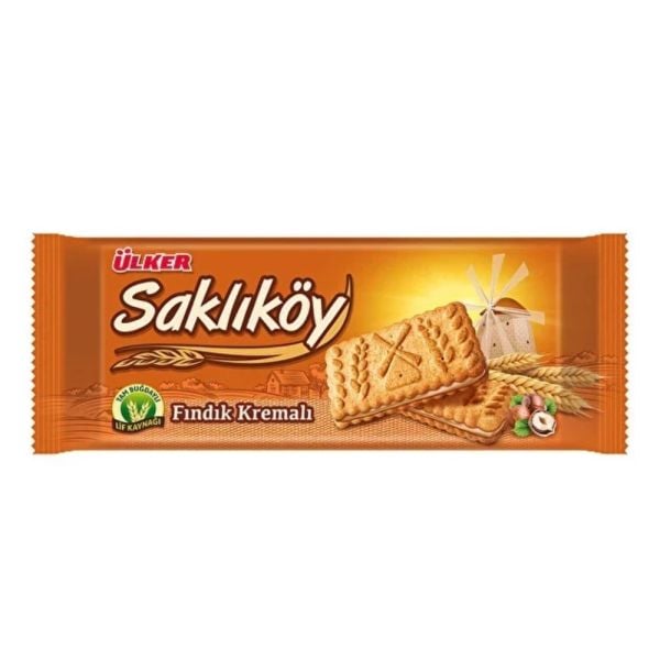Ülker Saklıköy Fındık Kremalı Bisküvi 100gr