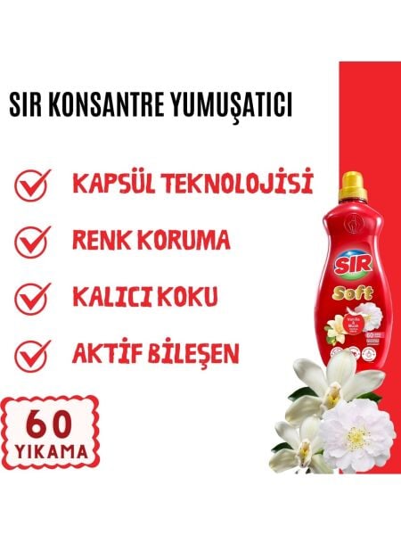Sır Kons.Yumuşatıcı Vanilya & Misk 1440ml