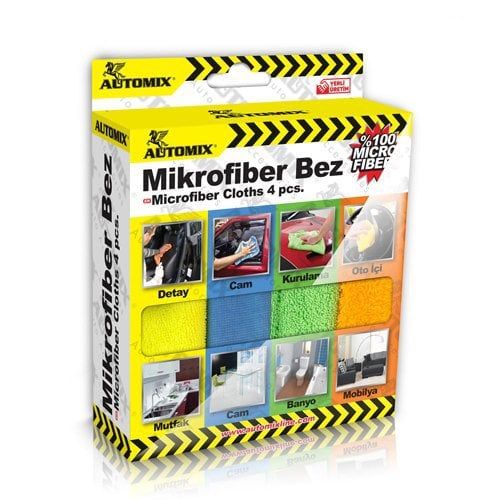 Automix 4 lü Kutulu Mikrofiber Bez