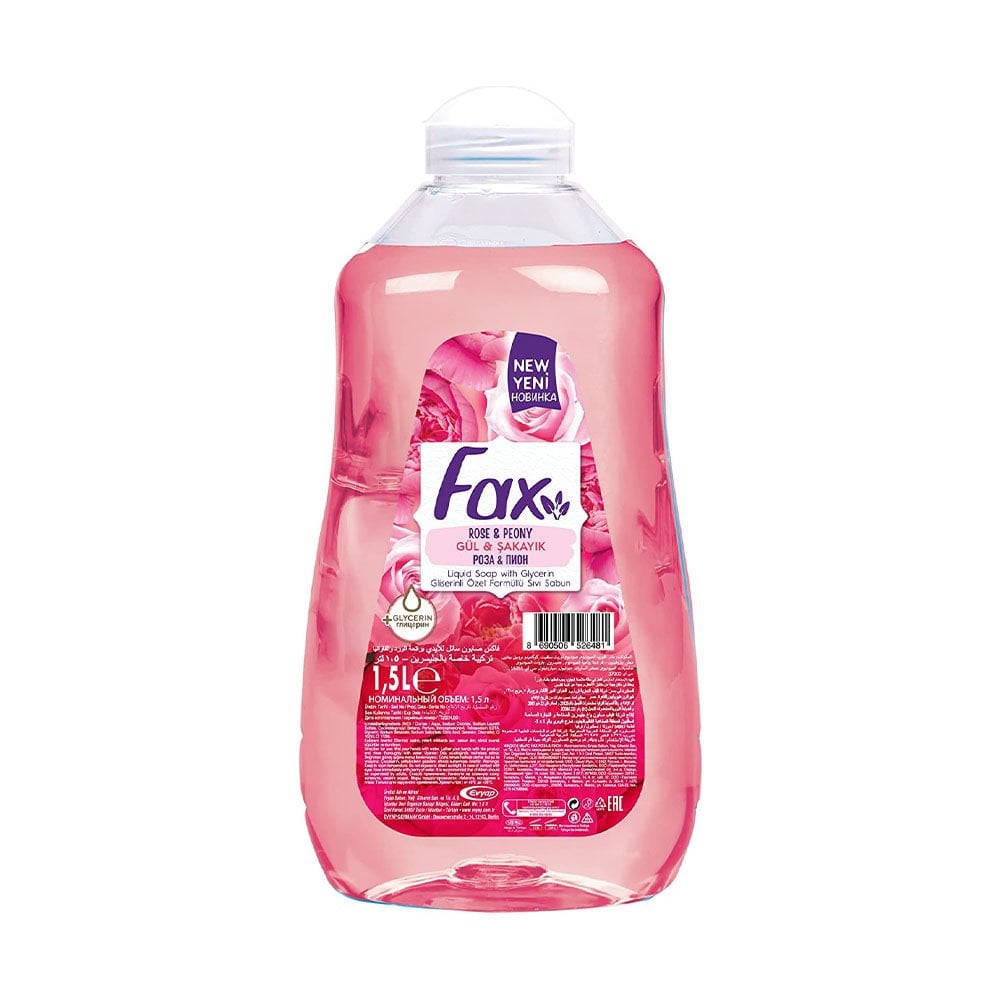 Fax Sıvı Sabun Gül&Sakayık 1.5 Litre