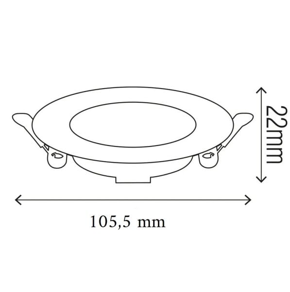 Horoz Aura-5 Siyah Led Armatür 2700K