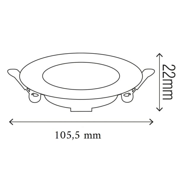 Horoz Aura-5 Siyah Led Armatür 6400K