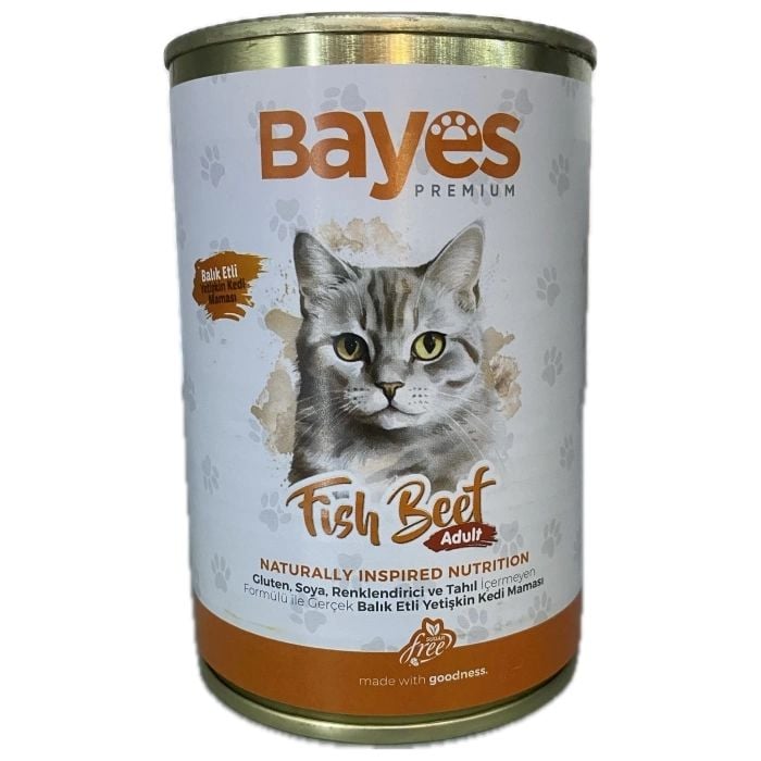 Bayes Yetişkin Kedi Balıklı Yaş Mama 400 Gr
