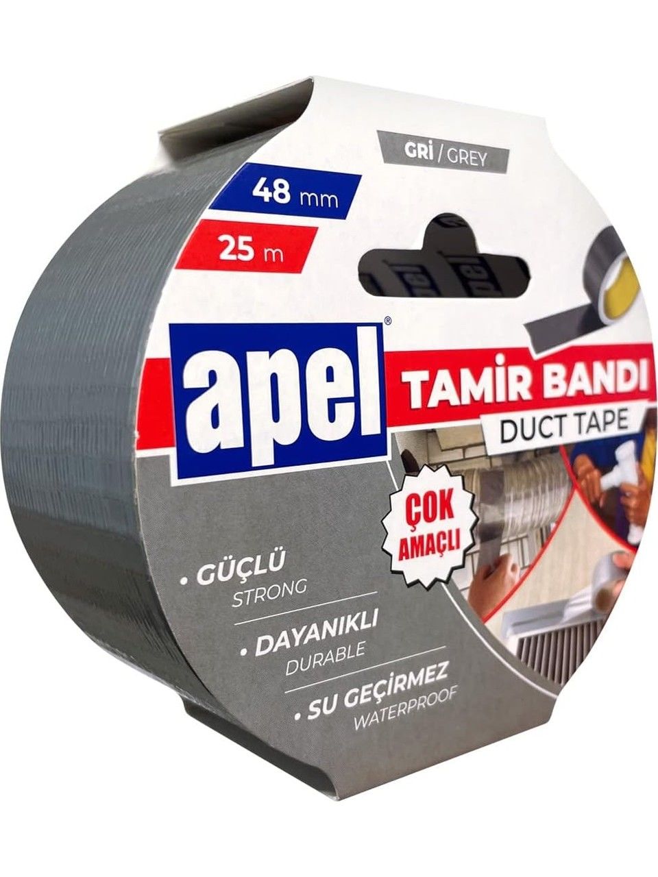 Apel AT21 Tamir Bandı 48mmx25metre Gri