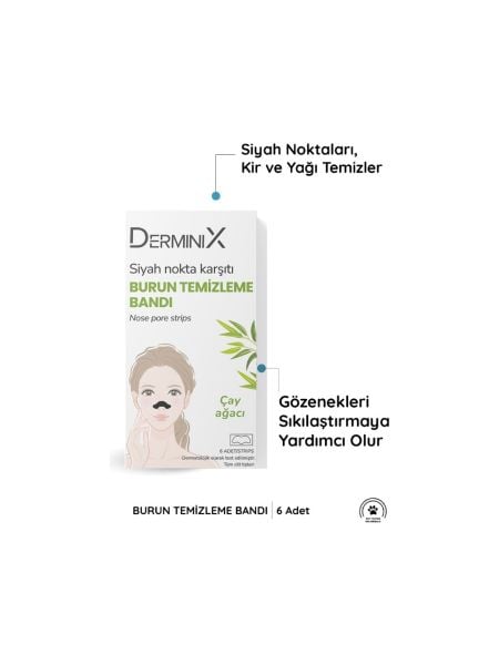 Derminix Burun Bandı Çay Ağacı 6Lı