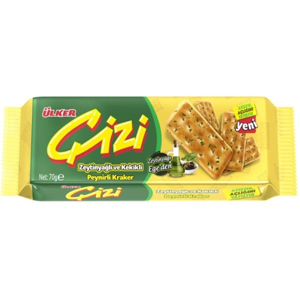 Ülker Çizi Kraker Z.Yağlı ve Kekikli 70g