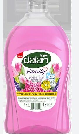 Dalan Family Sıvı Sabun Bahar Çiçekleri 1,5Lt
