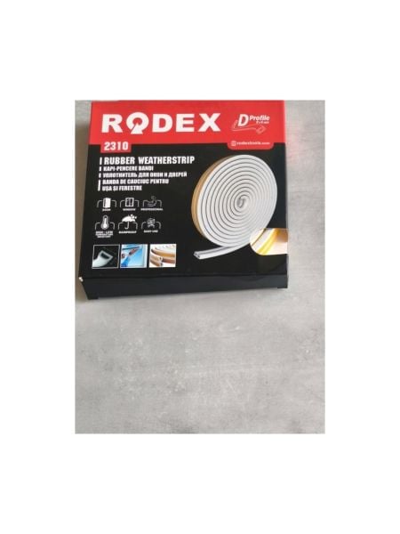 Rodex Fitilli Pencere Bandı Beyaz 9x6mm