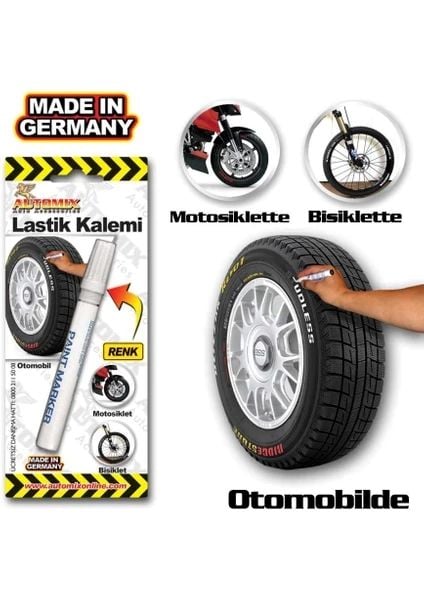 Automix Lastik Kalemi Beyaz