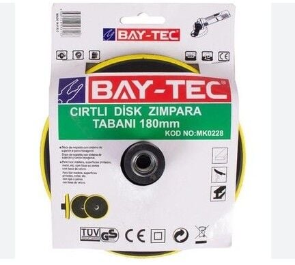 Bay-tec Cırtlı Disk Zımpara Tabanı 180mm