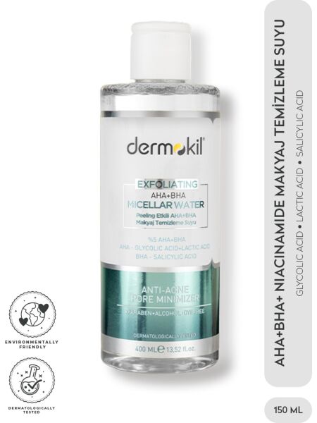 Dermokil Exfol Miceller Mak.Tem.Suyu 400 ml