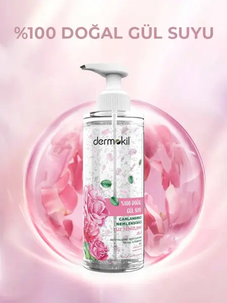 Dermokil Gül Suyu Yüz Tem.Jeli Nemlendirici 200 ml