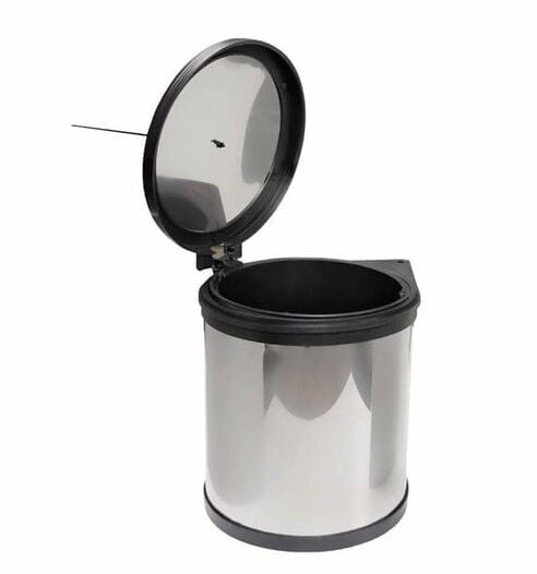 Afeks Pyramith Kapağa Monte Çöp Kovası 11 Lt Siyah