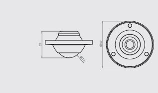 HTS-464 Gömme Metal Teker