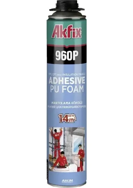 Akfix 960P Mantolama Yapıştırma Köpüğü Tabancalı