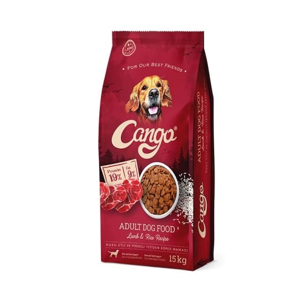Cango Yetişkin Kuzulu&Pirinçli Köpek Maması 15kg