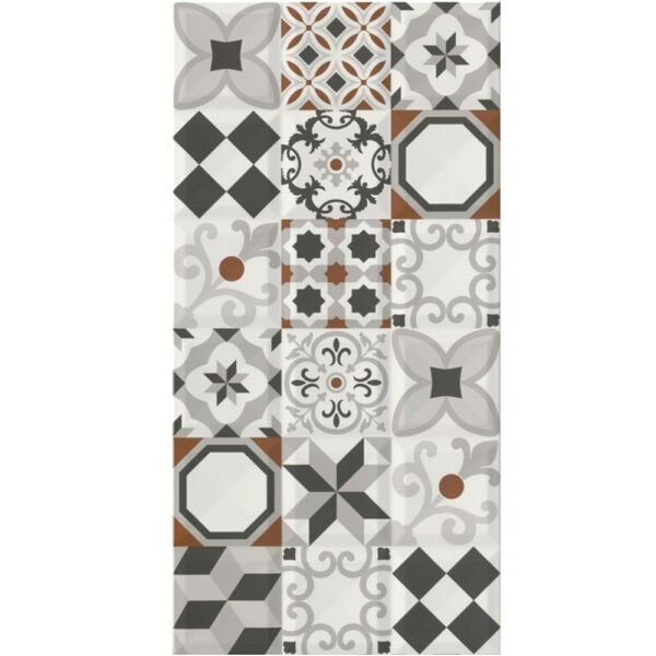 Kale Seramik Aria RP-8391 Siyah Kırmızı 30x60