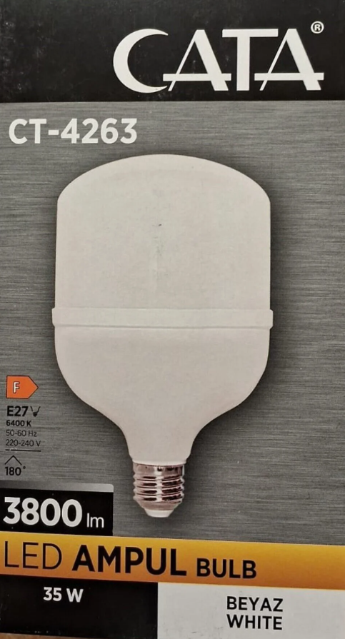 Cata CT-4263B Touch Beyaz Led Ampül 35w 6400k