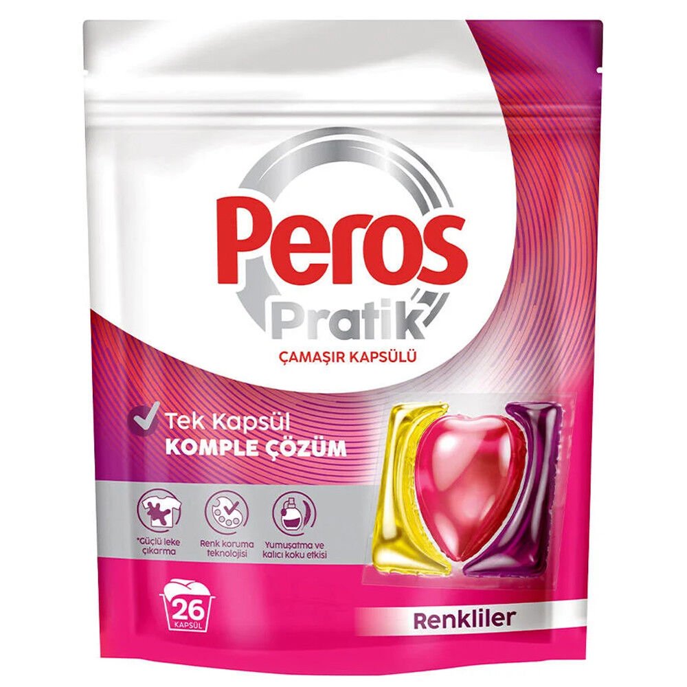 Peros 26 Kapsül Çamaşır Deterjanı Renkliler
