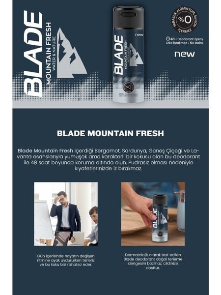 Blade Deodorant Mountain Fresh 150ml
