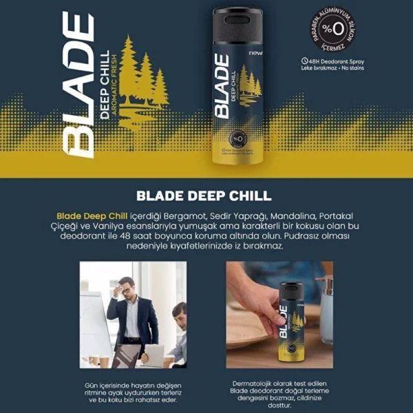 Blade Deodorant Deep Chill 150ml