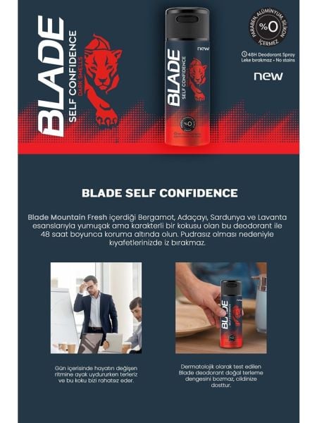 Blade Deodorant Self Confidence 150ml