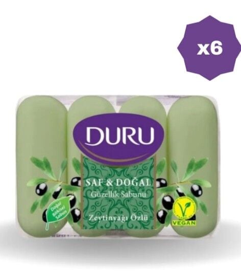 Duru Güzellik Sabunu Saf & Doğal Zeytinyağı 4x70gr