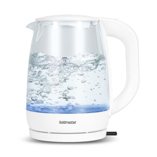 Goldmaster GM-7379 Beykoz Cam Su Isıtıcısı Beyaz