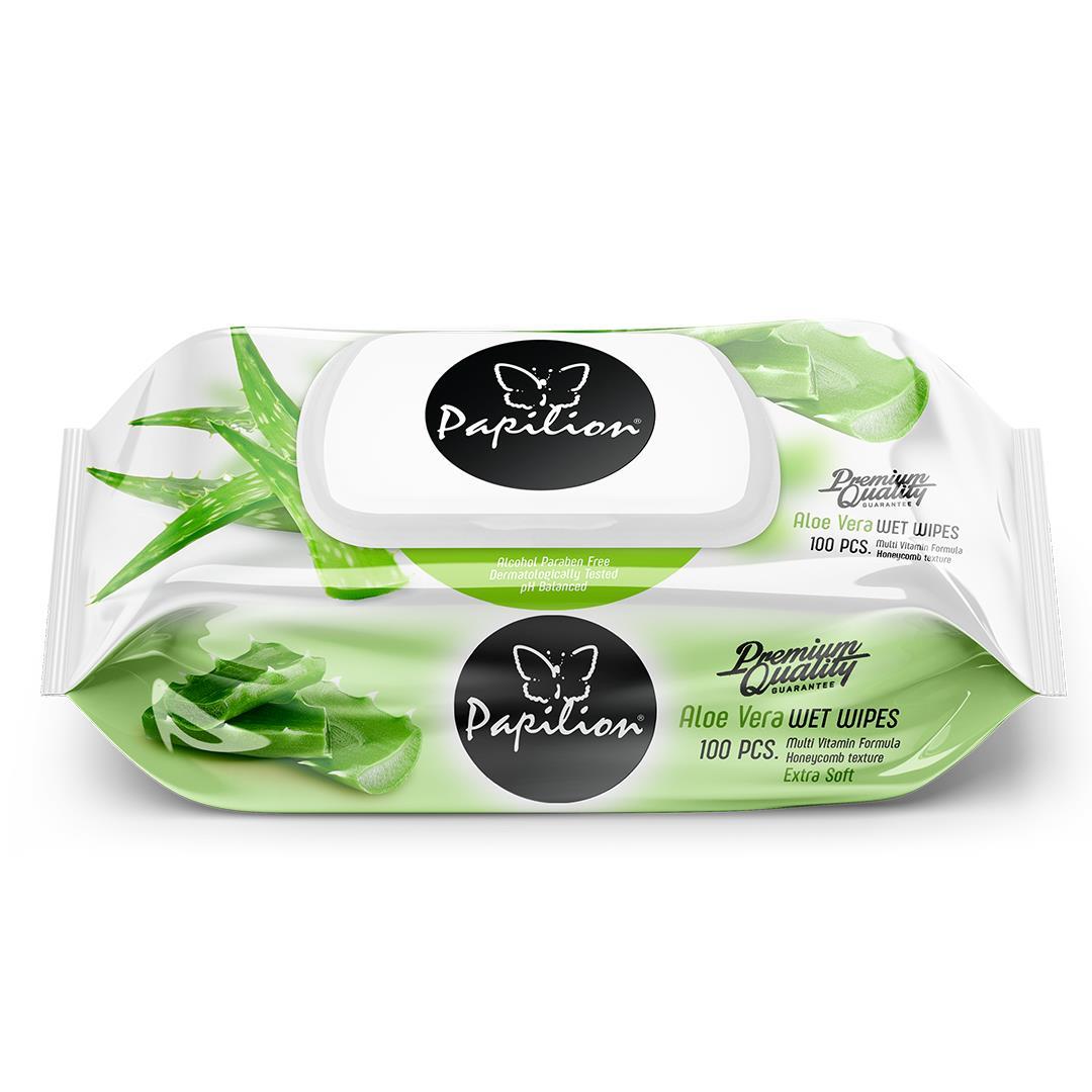 Papilion Islak Havlu Aloevera 100lü