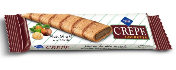 Çizmeci Time Crepe Fındıklı Gofret 16 gr