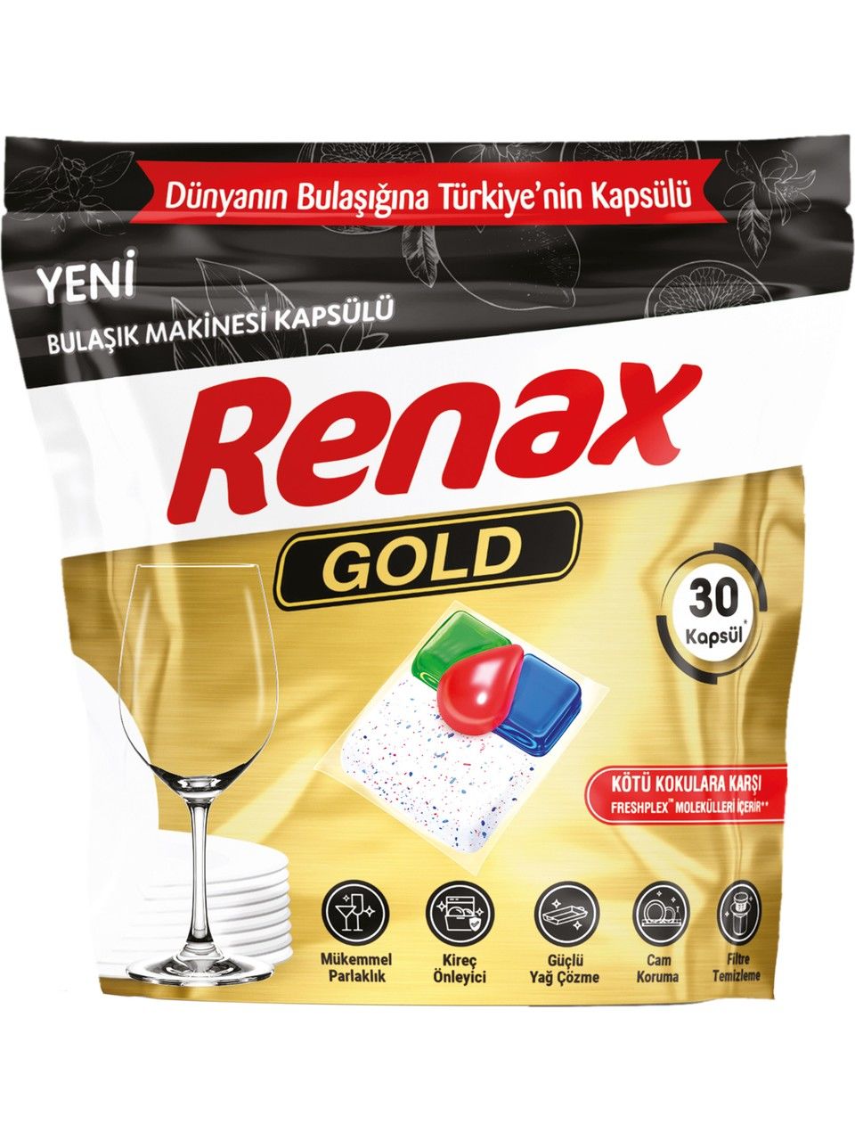 Renax Gold  Bulaşık Makinesi Kapsülü 30 lu