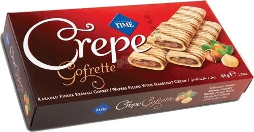 Çizmeci Crepe Fındık Kremalı Gofret 65 G