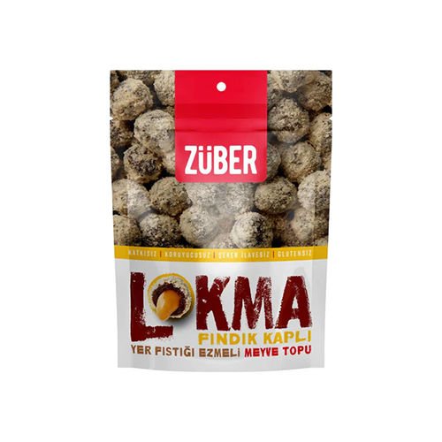 Züber Lokma Fındık Kaplı Yer Fıstıklı 96gr