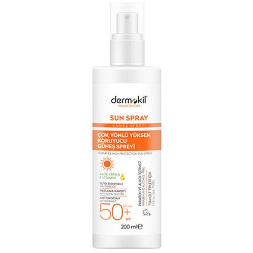 Dermokil Güneş Spreyi Yüksek Koruyucu 50+Spf 200ml