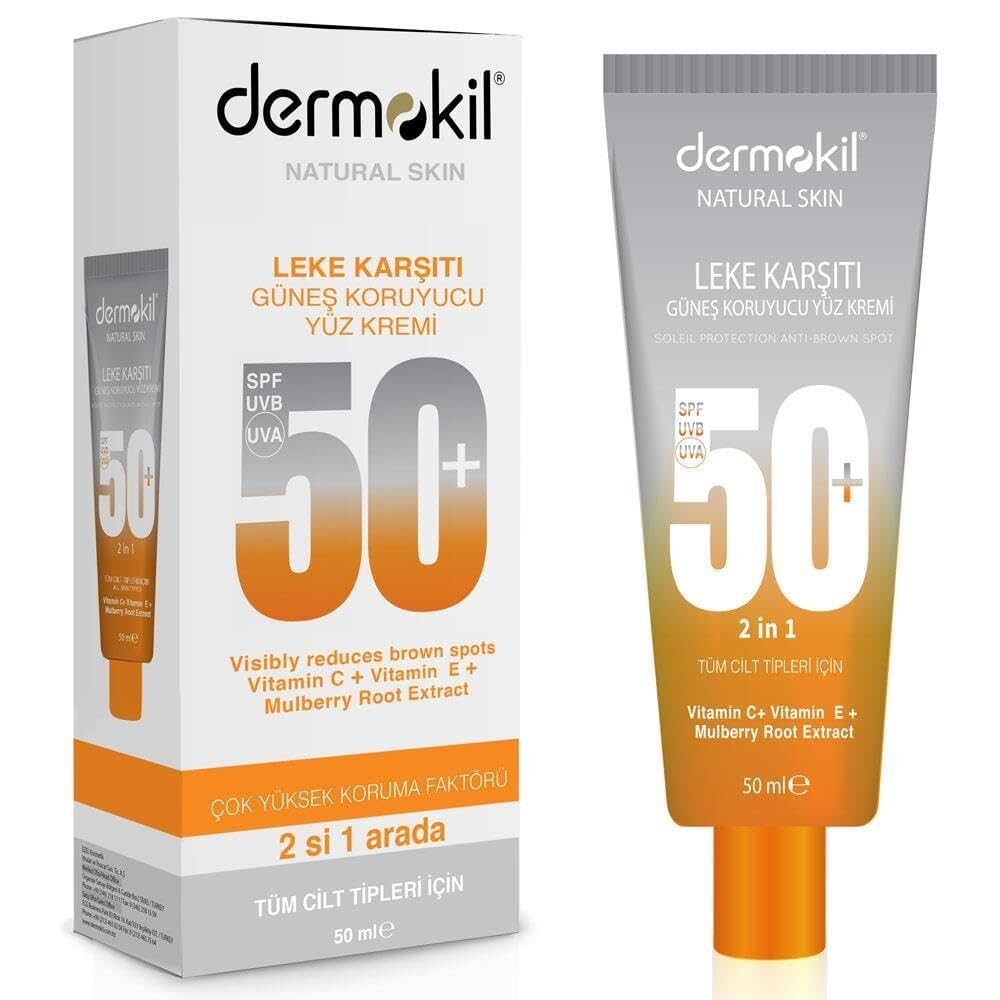 Dermokil Güneş Koruyucu Yüz Kremi Leke Karş.50ml