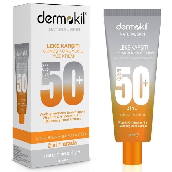 Dermokil Güneş Koruyucu Yüz Kremi Leke Karş.50ml