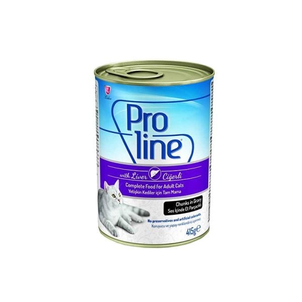 Proline Konserve Kedi Ciğerli Soslu 415gr