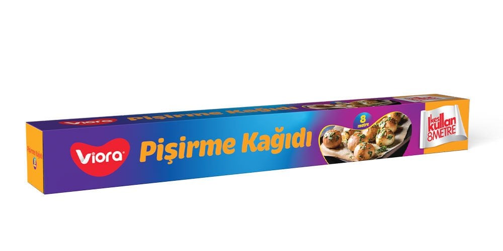 Viora Hazır Kesilmiş Pişirme Kağıdı 8mt