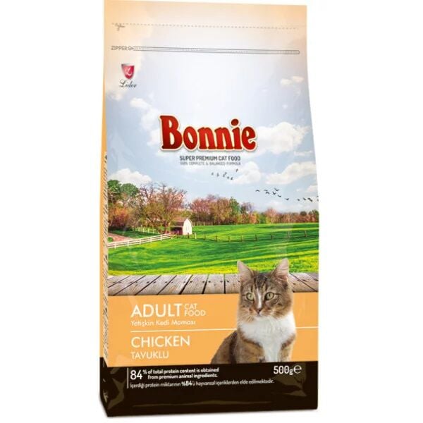 Bonnie Kedi Maması Tavuklu 500gr