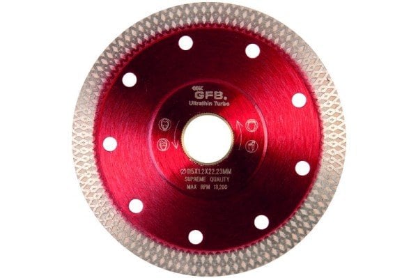 GFB İnce Turbo Elmas Seramik Kesici 115mm Çapraz