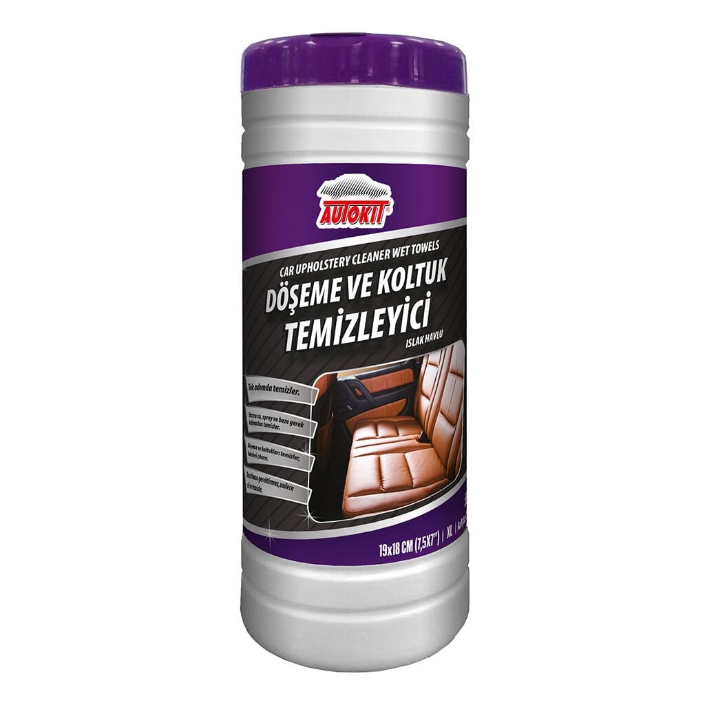 Autokit Döşeme ve Koltuk Temizleyici Islak Havlu