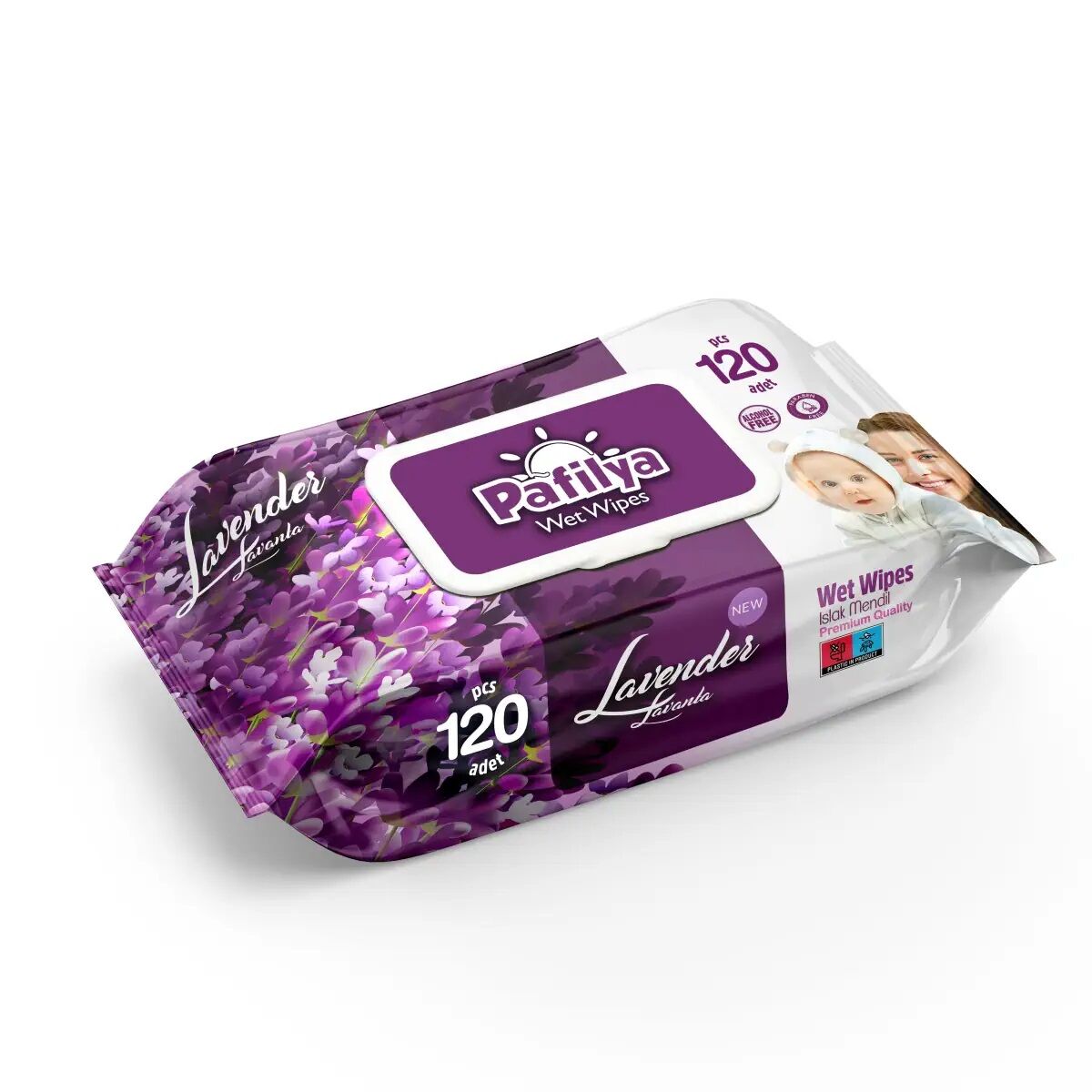 Pafilya Islak Mendil Lavanta 120 li