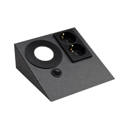 LP-5300 Tezgah Altı Priz Antrasit Gri