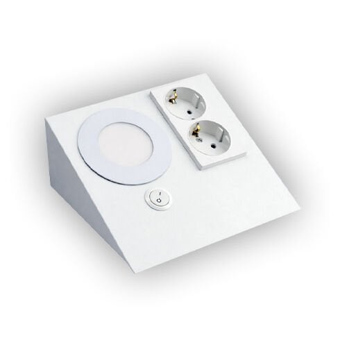 LP-5100 Tezgah Altı Priz Beyaz