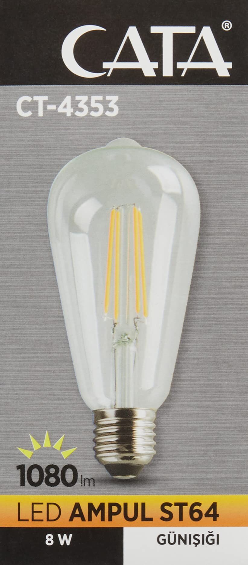 Cata CT-4353 Flament Rustik Ampul E27 8W Gün Işığı