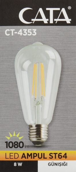 Cata CT-4353 Flament Rustik Ampul E27 8W Gün Işığı