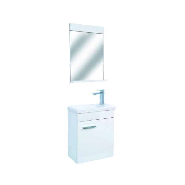Alvit Slim Banyo Dolabı 45cm Beyaz