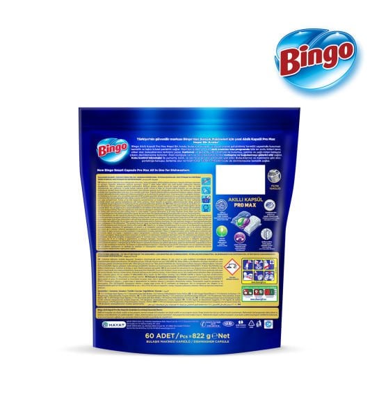 Bingo Akıllı Pro Max Bulaşık Kapsülü 60lı