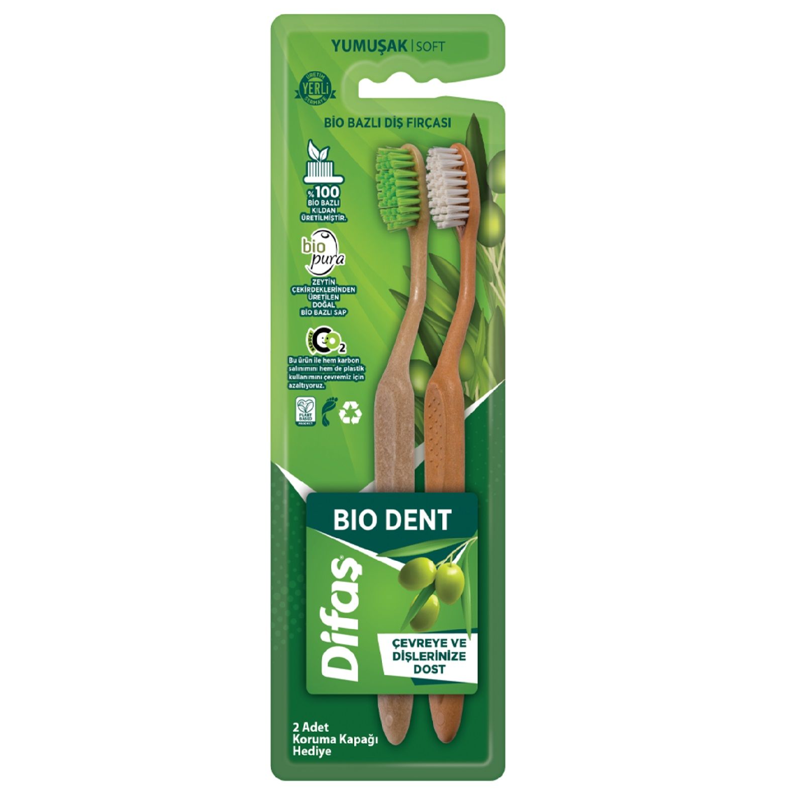 Difaş Bio Dent Diş Fırçası 1+1